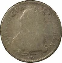 Louis XV - 1/2 Silver Ecu, with dressed up Bust - 1727 L Bayonne