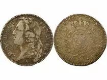 Louis XV - 1/2 Silver Ecu, with Headband - 1746 W Lille
