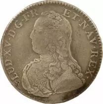 Louis XV - 1/2 Silver Ecu with Dressed up Bust - 1726 B Rouen