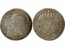 Louis XV - 1/2 Silver Ecu with Dressed up Bust - 1730 M Toulouse