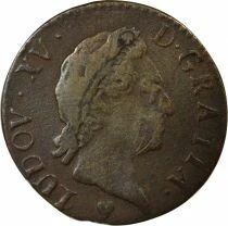 Louis XV - 1/2 Sol, with Old Head - 1770 BB Strasbourg