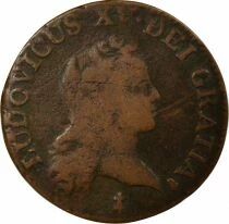 Louis XV - 1/2 Sol with Juvenile Bust - 1720 S Reims