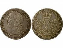 Louis XV - 1/20 Silver Ecu, with Headband - 1740 A Paris