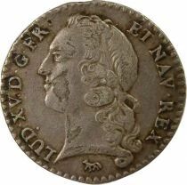 Louis XV - 1/20 Silver Ecu, with Headband - 1740 A Paris