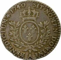 Louis XV - 1/20 Silver Ecu, with Headband - 1740 A Paris