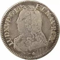 Louis XV - 1/5 Silver Ecu, with dressed up Bust - 1726 K Bordeaux