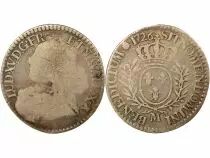 Louis XV - 1/5 Silver Ecu, with dressed up Bust - 1728 M Toulouse