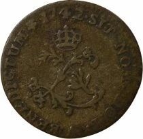 Louis XV - 2 Sols, with two crowned L -  1742 A Paris