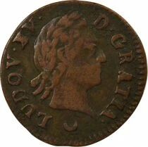 Louis XV - Liard with Old Head - 1774 AA Metz