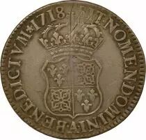 Louis XV - Silver Ecu, of Navarre - 1718 A Paris