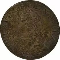 Louis XV - Silver Ecu, with Dressed up Bust - 1726 K Bordeaux
