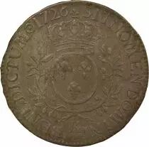 Louis XV - Silver Ecu, with Dressed up Bust - 1726 K Bordeaux