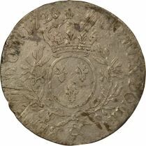Louis XV - Silver Ecu, with dressed up Bust - 1728 & Aix