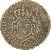 Louis XV - Silver Ecu, with Dressed up Bust - 1728 AA Metz