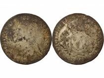 Louis XV - Silver Ecu, with dressed up Bust - 1729 T Nantes