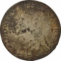 Louis XV - Silver Ecu, with dressed up Bust - 1729 T Nantes
