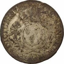 Louis XV - Silver Ecu, with dressed up Bust - 1729 T Nantes