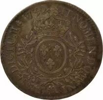 Louis XV - Silver Ecu, with Dressed up Bust - 1732 AA Metz