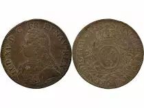 Louis XV - Silver Ecu, with Dressed up Bust - 1733/2 9 Rennes