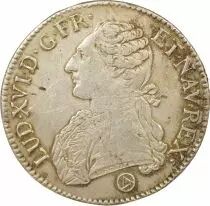 Louis XV - Silver Ecu, with Dressed up Bust- 1775 Q Perpignan