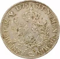 Louis XV - Silver Ecu, with Dressed up Bust- 1775 Q Perpignan