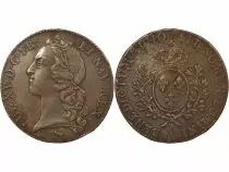 Louis XV - Silver Ecu, with Headband - 1740 A Paris