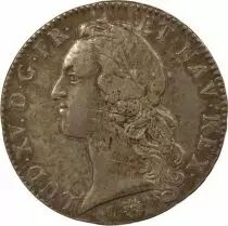 Louis XV - Silver Ecu, with Headband - 1742 D Lyon