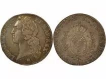 Louis XV - Silver Ecu, with Headband - 1745 C Caen
