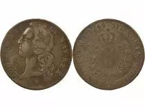Louis XV - Silver Ecu, with Headband - 1749 C Caen