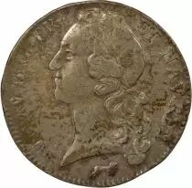 Louis XV - Silver Ecu, with Headband - 1752 R Orl&eacute;ans