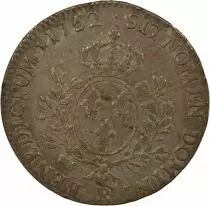 Louis XV - Silver Ecu, with Headband - 1752 R Orl&eacute;ans