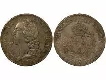 Louis XV - Silver Ecu, with Headband - 1754 V Troyes