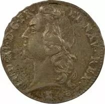 Louis XV - Silver Ecu, with Headband - 1755 T Nantes
