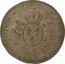 Louis XV - Silver Ecu, with Headband - 1757 9 Rennes