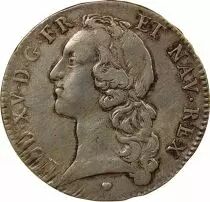 Louis XV - Silver Ecu, with Headband - 1758 BB Strasbourg