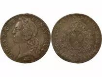 Louis XV - Silver Ecu, with Headband - 1759 D Lyon