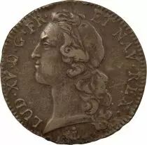 Louis XV - Silver Ecu, with Headband - 1760 P Dijon