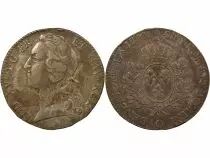 Louis XV - Silver Ecu, with Headband - 1761 O Riom