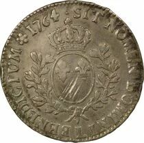 Louis XV - Silver Ecu, with Headband - 1764 L Bayonne