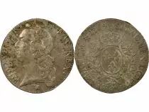 Louis XV - Silver Ecu, with Headband - 1764 T Nantes