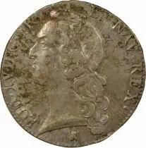 Louis XV - Silver Ecu, with Headband - 1764 T Nantes