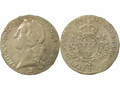 Louis XV - Silver Ecu, with Headband - 1769 I Limoges