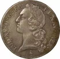 Louis XV - Silver Ecu, with Headband - 1772 A Paris