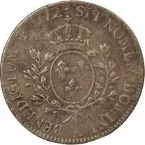 Louis XV - Silver Ecu, with Headband - 1772 A Paris