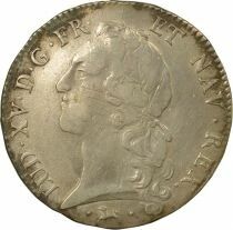 Louis XV - Silver Ecu, with Headband - 1774 L Bayonne