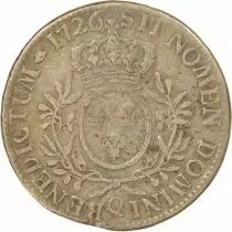 Louis XV - Silver Ecu with Dressed up Bust - 1726 Q Perpignan