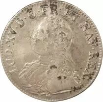 Louis XV - Silver Ecu with Dressed up Bust - 1726 R Orl&eacute;ans