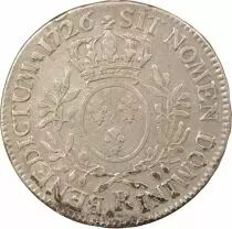 Louis XV - Silver Ecu with Dressed up Bust - 1726 R Orl&eacute;ans
