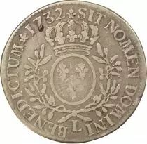 Louis XV - Silver Ecu with Dressed up Bust - 1732 L Bayonne