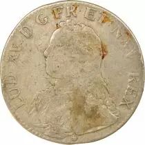 Louis XV - Silver Ecu with Dressed up Bust - 1737 D Lyon